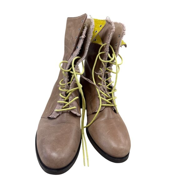 Cole Haan Tan Leather Lace-Up Ankle Boots 10B SKU 7174 - Picture 6 of 11